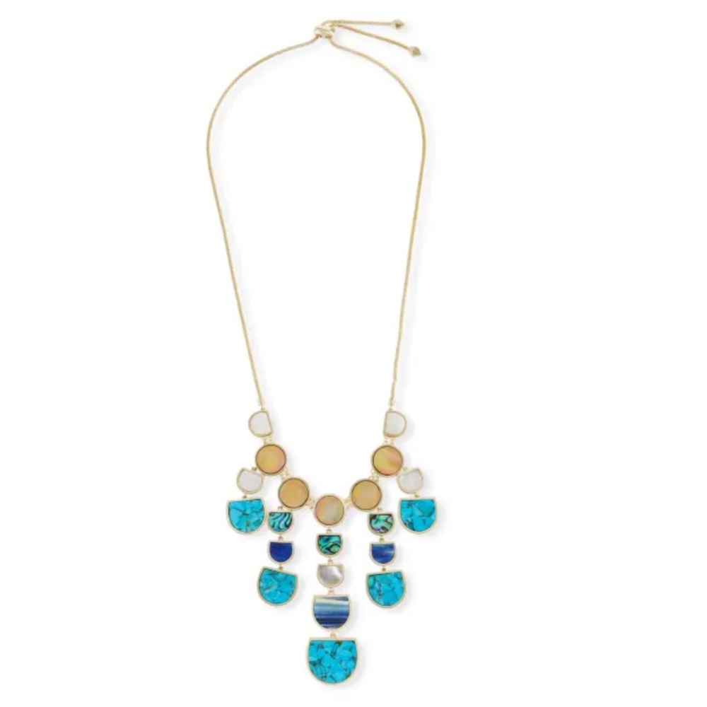 Kendra Scott Corbin Mixed Stone Bib Statement Necklace